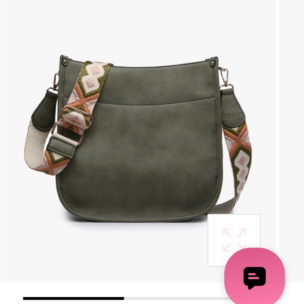 “Chloe” Vegan Crossbody  Bag with Guitar Strap